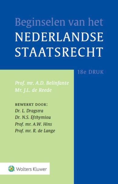 Beginselen van het Nederlands staatsrecht - A.D. Belinfante, J.L. de Reede (ISBN 9789013129144)