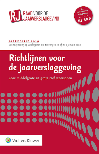 Richtlijnen voor de jaarverslaggeving, middelgrote en grote rechtspersonen 2019 - (ISBN 9789013151688)