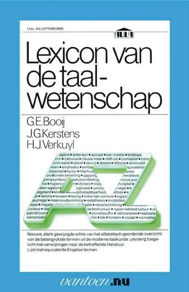 Lexicon van de taalwetenschap - G.E. Booij, J.G. Kerstens, H.J. Verkuyl (ISBN 9789031506033)