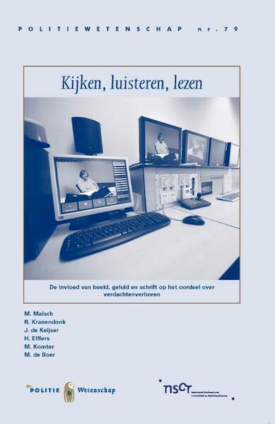 Kijken, luisteren, lezen - M. Malsch, R. Kranendonk, J. de Keijser, H. Elffers (ISBN 9789035247963)