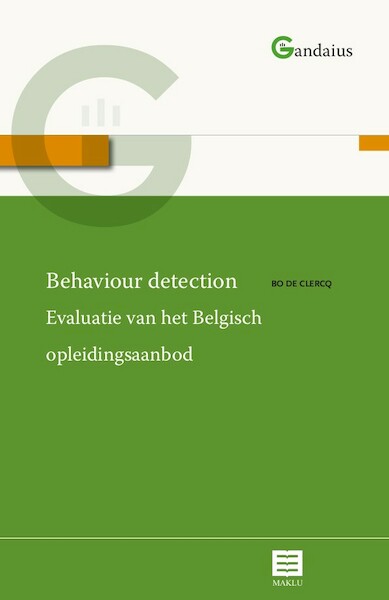 Behaviour detection - Bo De Clercq (ISBN 9789046610374)