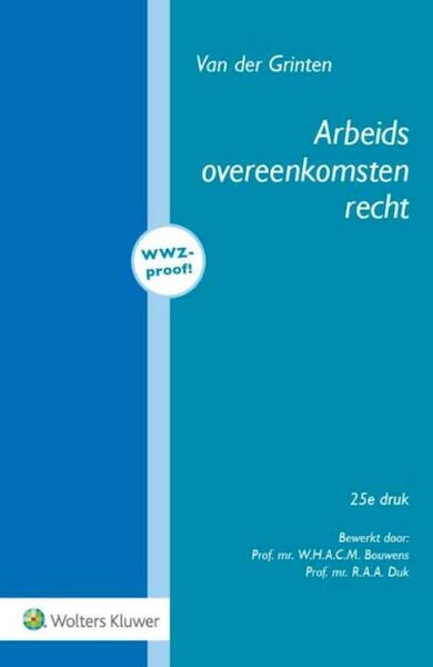 Arbeidsovereenkomstenrecht - van der Ginten (ISBN 9789013132953)