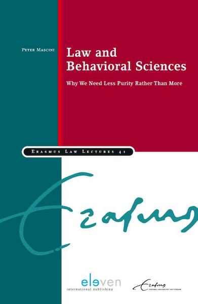 Law and behavioral sciences - Peter Mascini (ISBN 9789462366794)