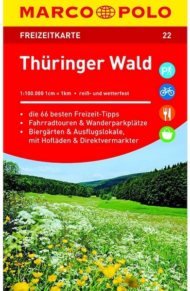 MARCO POLO Freizeitkarte 22 Thüringer Wald 1 : 100 000 - (ISBN 9783829743518)