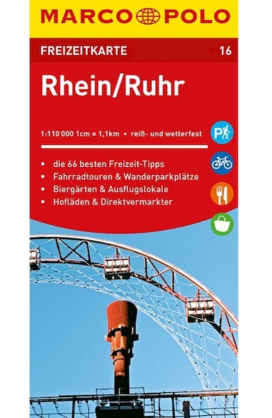 MARCO POLO Freizeitkarte Rhein, Ruhr 1:110 000 - (ISBN 9783829743501)