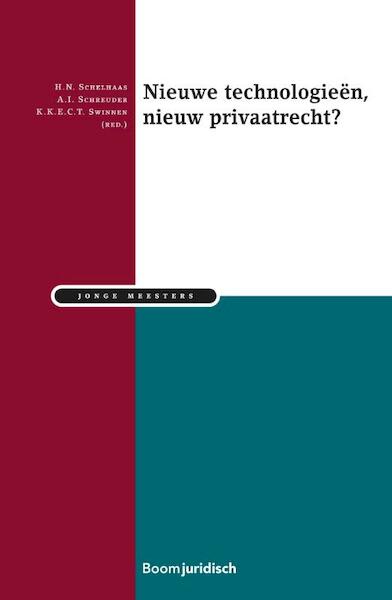 Nieuwe Technologieën, nieuw privaatrecht? - (ISBN 9789462904392)