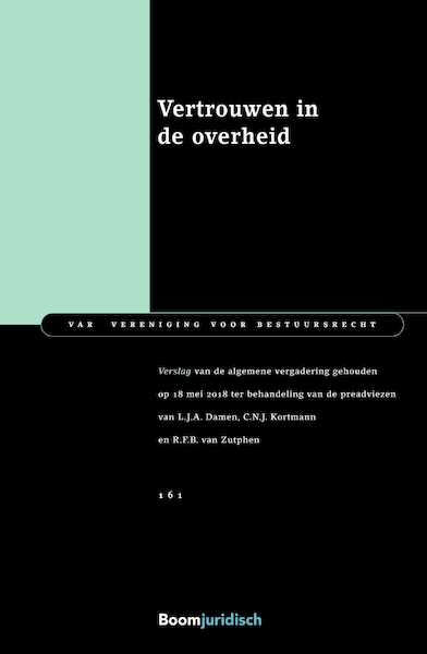 Vertrouwen in de overheid - (ISBN 9789460944147)