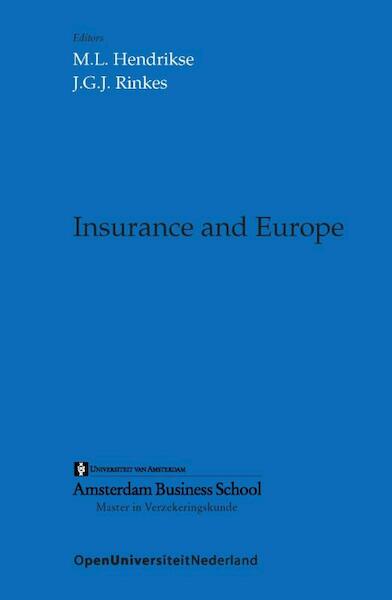 Insurance and Europe - (ISBN 9789077320525)