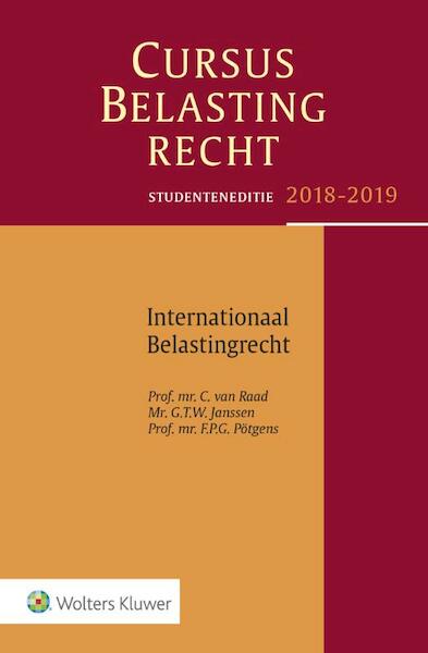 Studenteneditie Cursus Belastingrecht Internationaal Belastingrecht 2018-2019 - (ISBN 9789013149661)