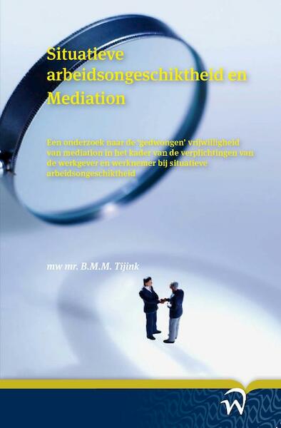 Situatieve arbeidsongeschiktheid en mediation - B.M.M. Tijink (ISBN 9789058507099)