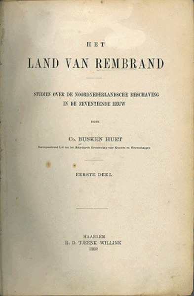 Het land van Rembrand - Conrad Busken Huet (ISBN 9789062590407)