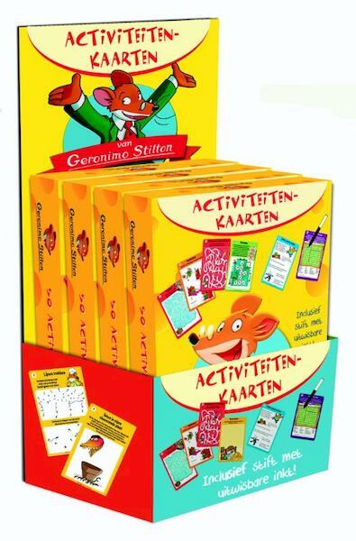 Activiteitenkaarten in toonbankdisplay van 4 stuks - Geronimo Stilton (ISBN 9789085923732)