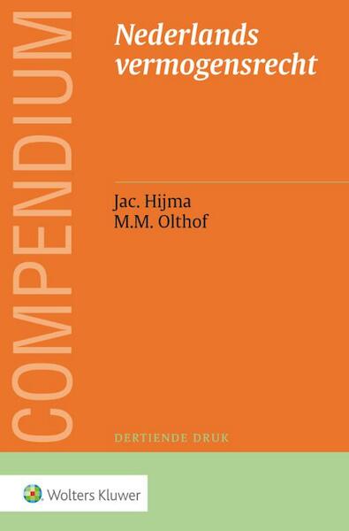 Compendium Nederlands vermogensrecht - Jac. Hijma, M.M. Olthof (ISBN 9789013140545)