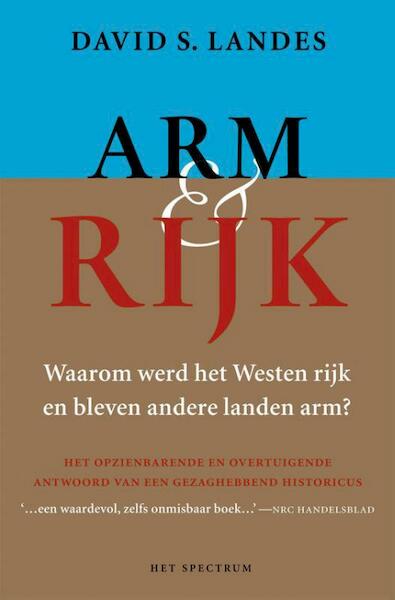 Arm en rijk - David Landes (ISBN 9789000324279)