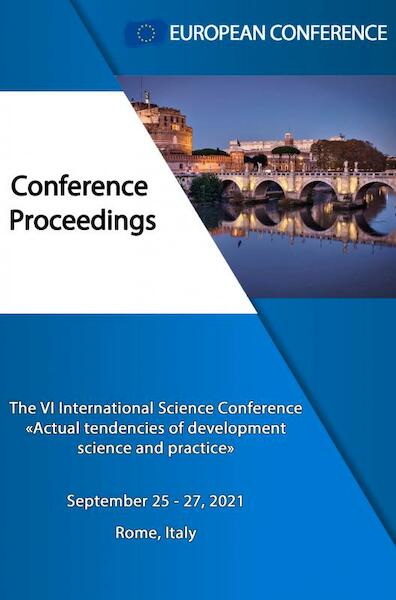 ACTUAL TENDENCIES OF DEVELOPMENT SCIENCE AND PRACTICE - European Conference (ISBN 9789403633329)
