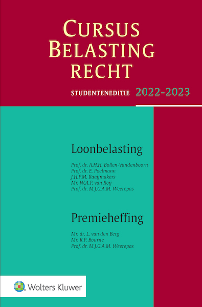 Studenteneditie Cursus Belastingrecht Loonbelasting/Premieheffing 2022-2023 - A.H.H. Bollen-Vandenboorn (ISBN 9789013168013)
