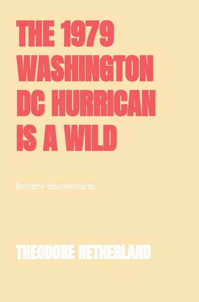 The 1979 Washington DC Hurrican is a Wild Climate Occurrence Producing with it Freezing Conditions Roaring Breeze and Reduced Clarity. - Theodore Netherland (ISBN 9789403670744)