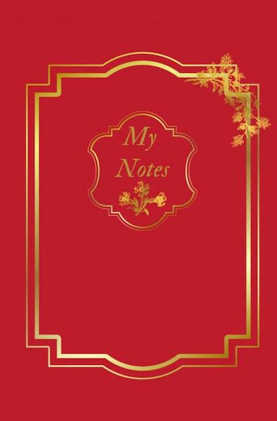 Notitieboek - Cadeau voor man - Cadeau voor vrouw - hardcover - Notitieboekje - Schrijfblok - Notebook - Goude - rood- Luxe - Anias Delacre (ISBN 9789464658309)