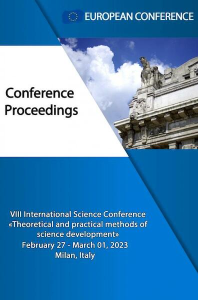 THEORETICAL AND PRACTICAL METHODS OF SCIENCE DEVELOPMENT - European Conference (ISBN 9789403688572)