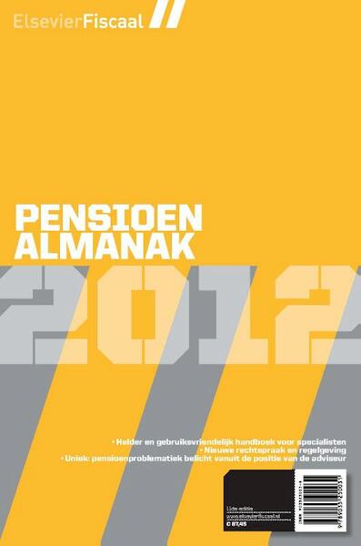 Pensioen Almanak / 2012 - (ISBN 9789035250550)