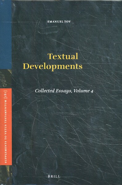 Textual Developments - Emanuel Tov (ISBN 9789004406049)