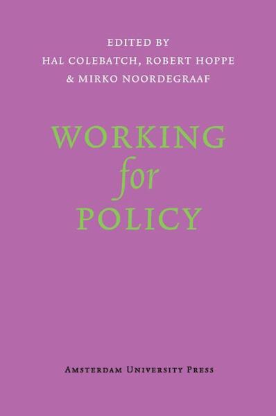 Working for Policy - (ISBN 9789048513086)