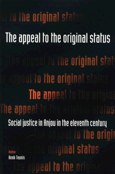 The Appeal to original status - H. Teunis (ISBN 9789065509048)