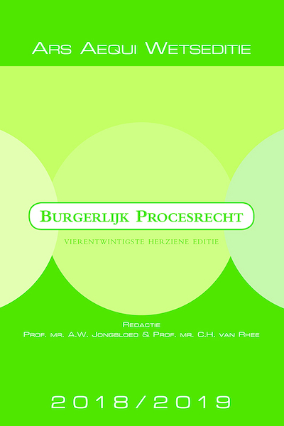 Burgerlijk procesrecht 2018/2019 - (ISBN 9789492766212)