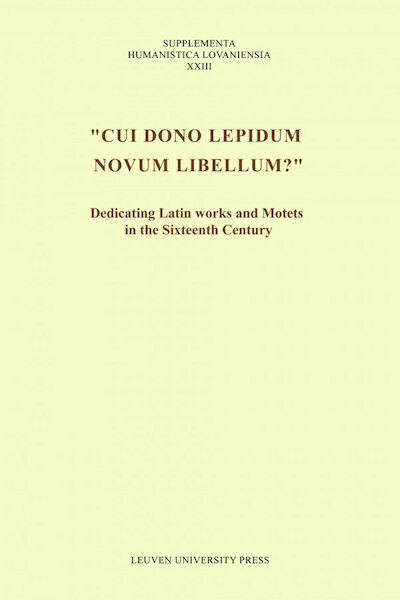 Cui dono lepidum novum libellum? - (ISBN 9789461660541)