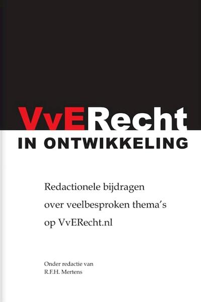 VvERecht in ontwikkeling - (ISBN 9789491417047)