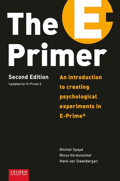 The E-Primer - Michiel Spapé, Rinus Verdonschot, Henk van Steenbergen (ISBN 9789087283209)