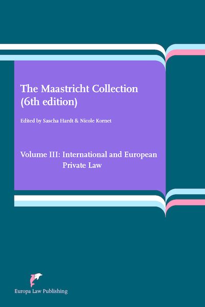 The Maastricht Collection (6th edition) Volume III - Sascha Hardt, Nicole Kornet (ISBN 9789089522177)
