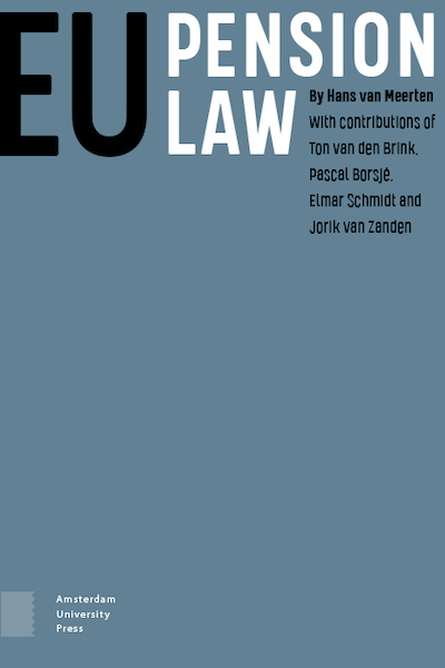 EU Pension Law - Hans van Meerten (ISBN 9789463725217)