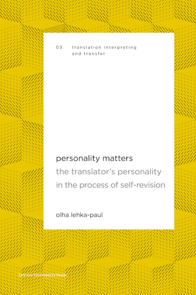 Personality Matters - Olha Lehka-Paul (ISBN 9789462702394)