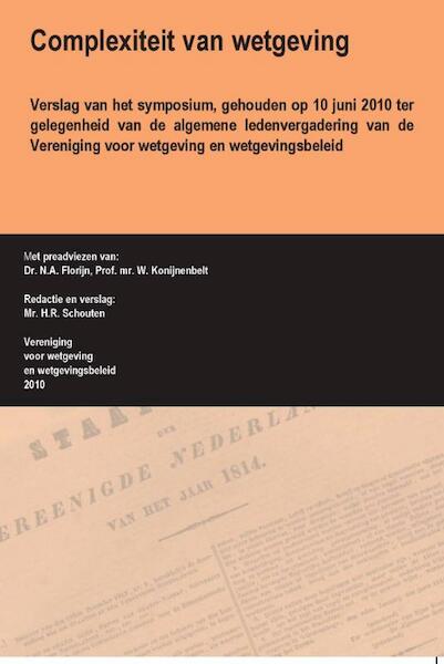 Complexiteit van wetgeving - N.A. Florijn, W. Konijnenbelt (ISBN 9789058505477)