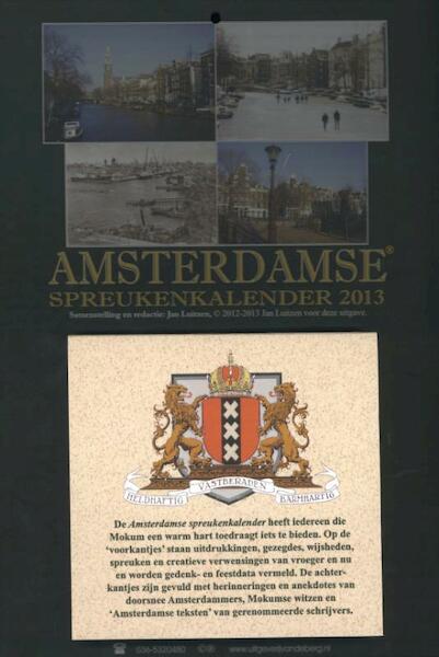 Amsterdamse spreukenkalender 2013 - (ISBN 9789055123704)