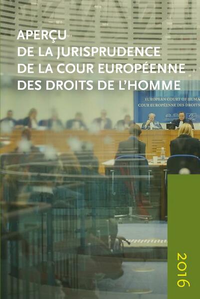 Aperçu de la jurisprudence de la Cour 2016 - (ISBN 9789462403826)