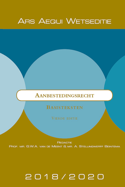 Aanbestedingsrecht 2018/2020 - (ISBN 9789492766151)