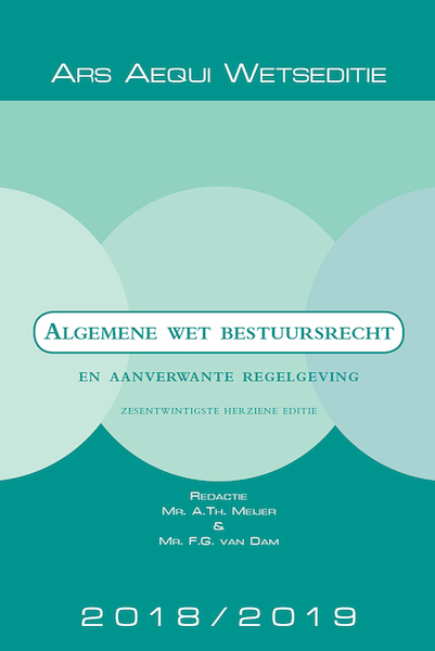 Algemene wet bestuursrecht 2018/2019 - (ISBN 9789492766274)