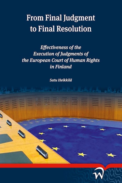 From Final Judgment to Final Resolution - Satu Heikkilä (ISBN 9789462409590)