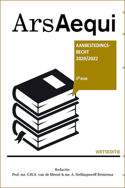 Aanbestedingsrecht 2020-2022 - (ISBN 9789492766960)
