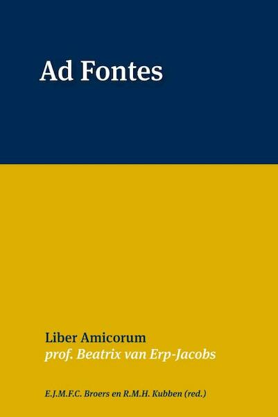 Ad Fontes - (ISBN 9789462401518)