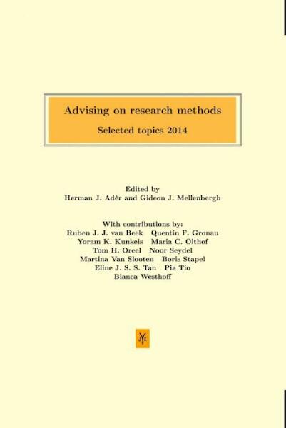 Advising on research methods - (ISBN 9789079418381)