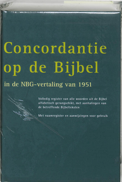 Concordantie op de Bijbel in de nieuwe vertaling van het Nederlands Bijbelgenootschap - (ISBN 9789024229000)