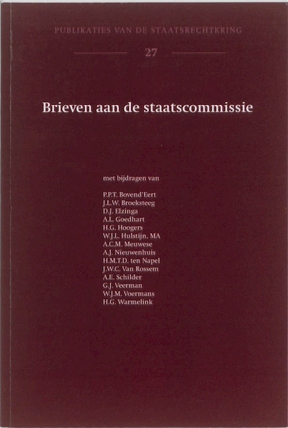 Brieven aan de staatscommissie - (ISBN 9789058504876)