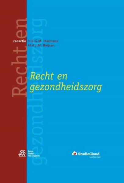 Recht en gezondheidszorg - (ISBN 9789036812290)