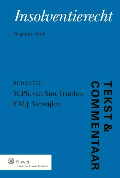Insolventierecht - (ISBN 9789013121094)