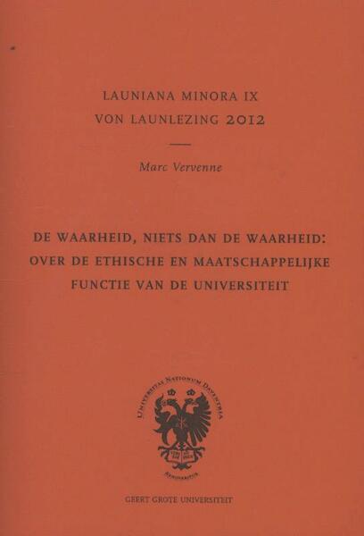 De waarheid niets dan de waarheid - Marc Vervenne (ISBN 9789079378609)