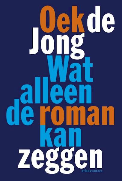 Wat alleen de roman kan zeggen - Oek de Jong (ISBN 9789025442156)