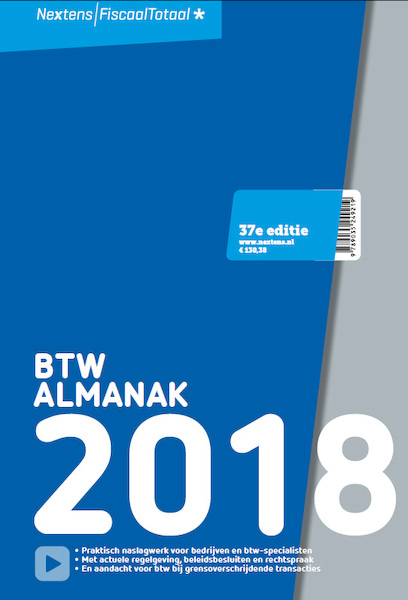 Nextens BTW Almanak 2018 - M. Ameziane, J.A.M. van Blijswijk, N. van Duijn, M.J. Ziepzeerder (ISBN 9789035249783)